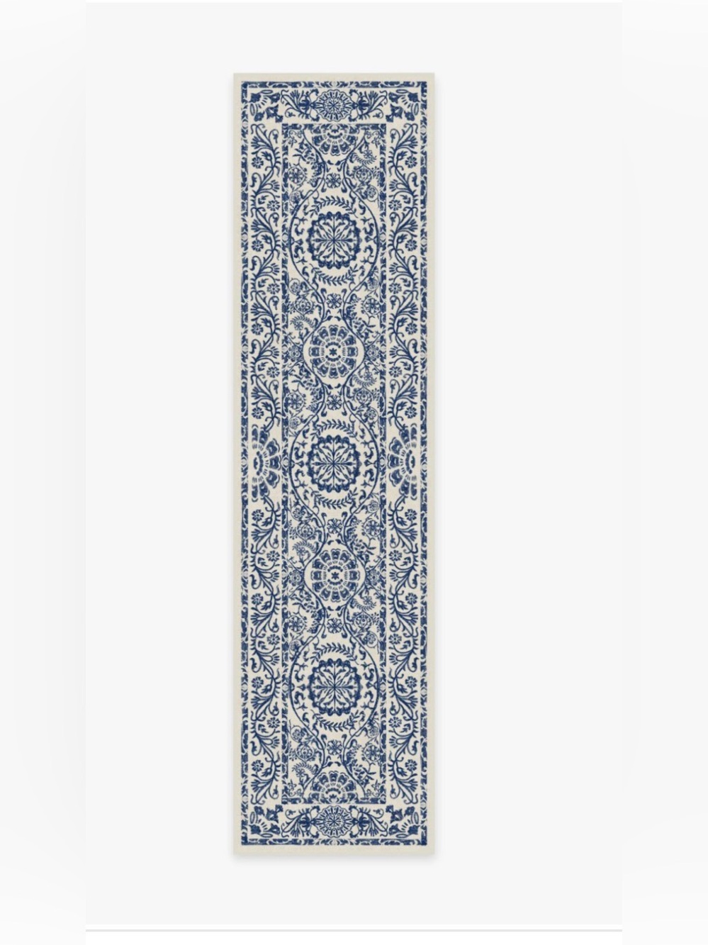 Ruggable Delphina Delft blue runner Rug